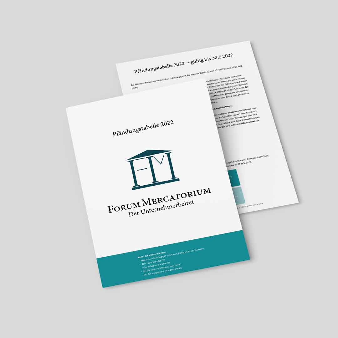PDF-Download zum Thema Pfändungstabelle 2022